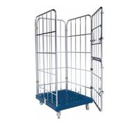 E. S. B. rolltainer® Chariot de transport 1460 KU bleu 724 x 815 mm avec paroi avant rabattable Quantité:1