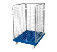E. S. B. rolltainer® Conteneur roulant ADB 1020 KU bleu 724 x 815 mm 3 côtés Cr 3 Quantité:1
