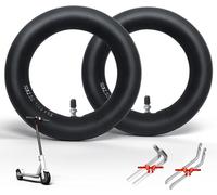 E-Scooter Tyre 10x2.50 Replacement Hose+10 Inch Tyre E Scooter Thickened Hose 60/70-6.5 Replacement Hose For Nine-Bot Max G30 G30p G30lp/Kugoo M4 M4pro/Soflow So4 Pro1 (2 Inner)