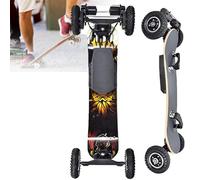 E-Skateboard, Longboard éLectrique Tout-Terrain Avec TéLéCommande, 10000 Mah Longboard éLectrique De Montagne Avec Skateboard TéLéCommandé, Vitesse Maximale 40 Km/H, Charge 220 Kg, Ascension 30°,B