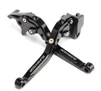 E-SPEEDMTC Pour Kawasaki ELIMINATOR 500 2024 modifié alliage d'aluminium 6 étages longueur réglable pliable frein levier d'embrayage accessoires (Black)