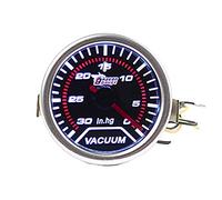E Support 2" 52mm Jauge de à Vide Pression Universelle pour Voiture Fumé Teinte Len Turbo Boost Gauge Bar LED Lumière Indicateur Instrument