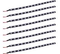 E Support™ 8 X Ruban Flexible Eclairage Lumi¨¨re blanc Etanche 30cm 15 LED 12V pour Voiture V¨¦hicule