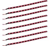 E Support™ 8 X Ruban Flexible Eclairage Lumi¨¨re rouge Etanche 30cm 15 LED 12V pour Voiture V¨¦hicule