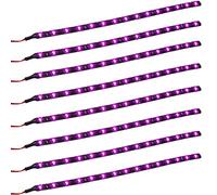 E Support™ 8 X Ruban Flexible Eclairage Lumi¨¨re violet Etanche 30cm 15 LED 12V pour Voiture V¨¦hicule