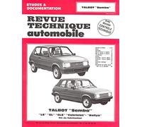 E.T.A.I - Revue Technique Automobile 422.4 - TALBOT SAMBA - 1982 à 1986