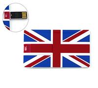 E.T.INSIDE Clé USB 32 Go Flash Drive Forme de Drapeau Britannique Ultra Mince