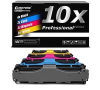 E.T. Lot de 10 toners compatibles avec Canon I-Sensys MF731 MF732 MF733 MF734 MF735 Remplace 046 / 046H XXL BK CMY Set