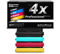 E.T. Lot de 4 toners compatibles avec Brother DCP-L8450CDW Remplace TN-329 Noir/bleu/rouge/jaune TN329