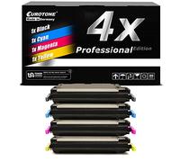 E.T. Lot de 4 toners compatibles avec Canon LBP5300 LBP5360 Remplace 711 Noir Bleu Rouge Jaune EP-711