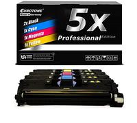 E.T. Lot de 5 toners compatibles avec HP Color LaserJet 2550 2820 2840 remplace Q3960A-63A 122A