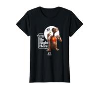 E.T. The Extraterrestrial I'll be Right Here Moon Glow T-Shirt, Femme, Noir, M