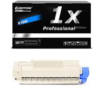 E.T. Toner compatible pour Oki C5600 C5700 remplace 43381907 Cyan Bleu