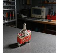 E-TEN1122 Interrupteur à bascule 3 pôles 3 niveaux marche/arrêt SPST 15 A 250 V autobloquant IP54 ignifuge avec raccord à vis pour voiture marine industrie orange