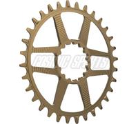 e*thirteen Helix R Direct Mount Kettenblatt, 28 Z., 52/55mm Flip Flop, 11/12-fach, bronze