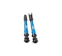 E thirteen kit 2 valves tubeless aluminium 17 27 mm bleu
