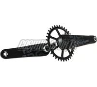 e*thirteen LG1 Race Carbon Kurbel, 165mm, 83mm, auto-extractible, noir
