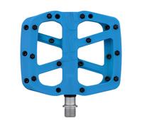 e*thirteen Pédales à Plateforme Base Flat bleue universal