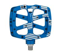 e*thirteen Pédales à Plateforme Plus Flat bleue universal