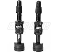 e*thirteen Quick Fill Tubeless Presta Ventile, 16-24mm Felgentiefe, 2 Stk, noir