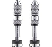 e*thirteen Quick Fill Tubeless valves Schrader, profondeur de jante 23-31mm, 2 pcs, silver