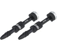 e*thirteen Valve Tubeless Quick Fill - 2 pièces orange SV 16-24 mm