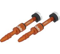 e*thirteen Valve Tubeless Quick Fill - 2 pièces orange SV 23-31 mm