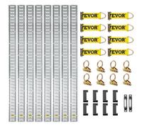 E-Track 34 Pcs Kit d'Arrimage - VEVOR - Kit de Rails d'Arrimage Universel Accessoire