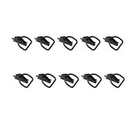 E Track D Ring Anchor 10Pcs | 2500lbs Working Load 5500lbs Strength | Alloy Steel Tie Down for Trailer/Truck/Motorcycle | Weather Enduring Black