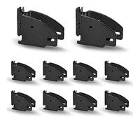 E Track Lot de 10 supports de fixation pour poutre en bois 2 x 4 Noir