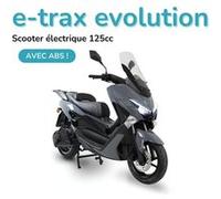 e-trax evolution - gris nardo - Maxi-scooter électrique 125cc - 7 000 Watts - 72 V 115 Ah - 100 à 150 km d'autonomie