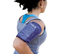 E Tronic Brassard de Sport pour Smartphone - Compatible avec Tous Les modèles de téléphones Portables - Bleu - S