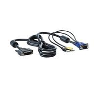 E USB Server Console Cable - Câble vidéo / USB - 1.8 m (pack de 2) - pour HPE 600; ProLiant DL370 G6, DL585 G6, ML110 G6, ML110 G7, ML330 G6, ML350