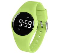 e-vibra Montre d'alarme vibrante, Montre de Rappel médical imperméable Wake Up Watch avec minuterie et 15 alarmes Quotidiennes. (Green)