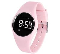 e-vibra Montre d'alarme vibrante, Montre de Rappel médical imperméable Wake Up Watch avec minuterie et 15 alarmes Quotidiennes. (Pink)