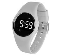 e-vibra Montre d'alarme vibrante, Montre de Rappel médical imperméable Wake Up Watch avec minuterie et 15 alarmes Quotidiennes. (Grey)