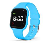 e-vibra Montre d'alarme vibrante, montre d'entraînement au pot étanche Montre de rappel médical avec minuterie (Blue)