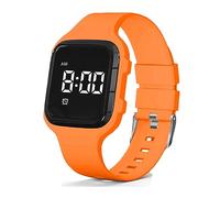 e-vibra Montre d'alarme vibrante, montre d'entraînement au pot étanche Montre de rappel médical avec minuterie (Orange)