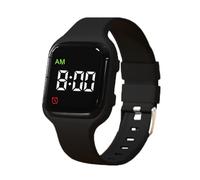 e-vibra Montre d'alarme vibrante, Montre d'entraînement au Pot étanche Montre de Rappel médical avec minuterie (Black)