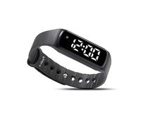 e-vibra Montre d'apprentissage de la propreté - Alarme vibrante silencieuse - Bracelet de rappel de pilules avec compte à rebours (noir)