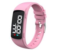 e-vibra Montre d'apprentissage de la propreté - Bracelet d'alarme vibrant silencieux - Montre de rappel médicale résistante à l'eau - avec minuterie et 15 alarmes quotidiennes, rose, Moderne