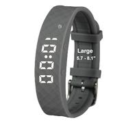 e-vibra Montre d'apprentissage de la propreté - Bracelet d'alarme vibrant silencieux rechargeable - Montre de rappel médical - avec minuterie et 15 alarmes quotidiennes (Gris-L), gris, Large, Moderne
