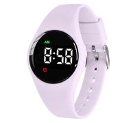 e-vibra Montre d'apprentissage de la propreté résistante à l'eau rechargeable avec alarme vibrante et réveil silencieux - avec serrure, violet, Moderne