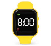 e-vibra Montre vibrante résistante à l'eau - Bracelet de réveil silencieux - Avec minuterie et 15 alarmes quotidiennes, jaune