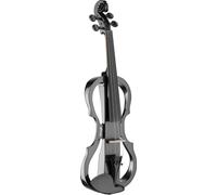 E-Violine, Ensemble Complet De Violon Silencieux, Noir Métallique
