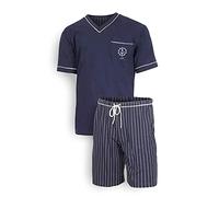 e.VIP® - Jim 675 Pyjama en Coton pour Homme - Bleu - M
