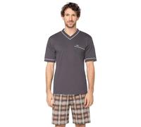 e.VIP Olaf S 202 Pyjama en coton pour homme, Gris/marron, M
