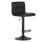 E-W Trading | Tabouret PROT - Réglable en hauteur - Noir - Ergonomique et Moderne - Pivotant à 360