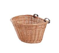 e-wicker24 Alles aus Weide Panier de vélo en Osier, Panier de Transport,Basket en Osier, Panier de Guidon de vélo (43 x 39 x 28 cm)