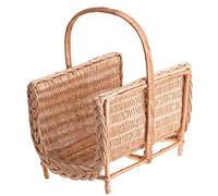 e-wicker24 Alles aus Weide Paniers et porte-bûches pour cheminées en osier, Panier en osier pour bois de cheminée, (Naturel)